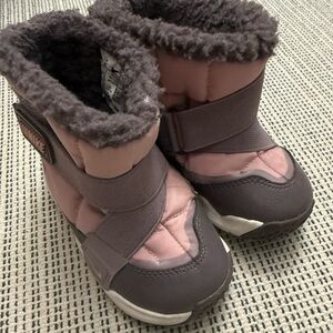 Nike Kids Pink and Brown Boots